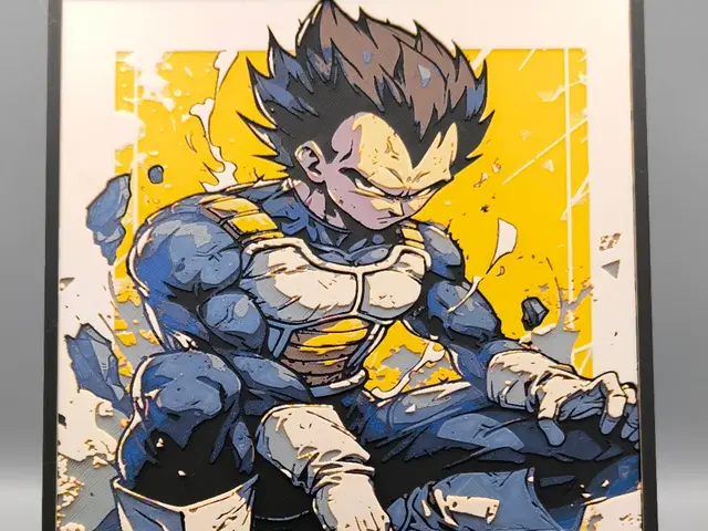 HueForge model: Vegeta by Dark behelit