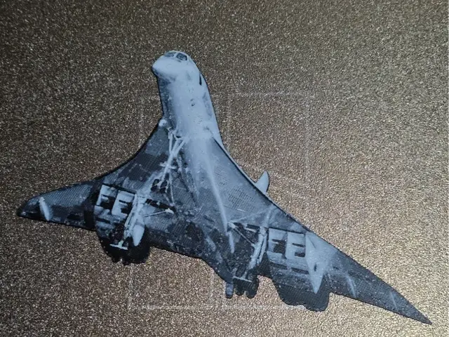 HueForge model: Concorde Bookmark/wall art Hueforge 2 colors NoAMS by AirMechDesigns