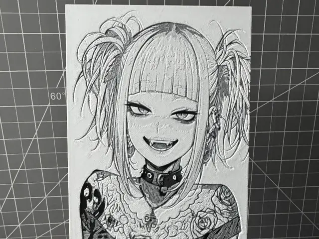 HueForge model: Hueforge of Cute goth Himiko Toga my hero academia by SBC Creations