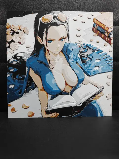 HueForge model: Nico Robin One Piece by TheHueforgeLady