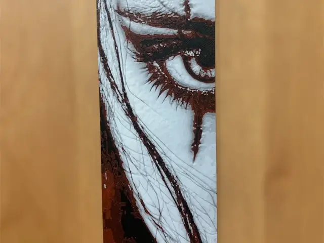 HueForge model: woman's eye bookmark by Morganja