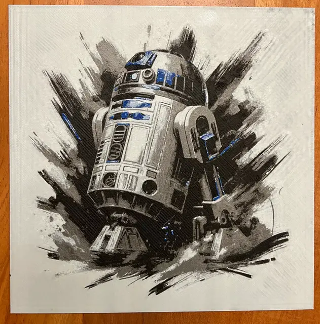 HueForge model: R2-D2 by JustBe 3D Printing