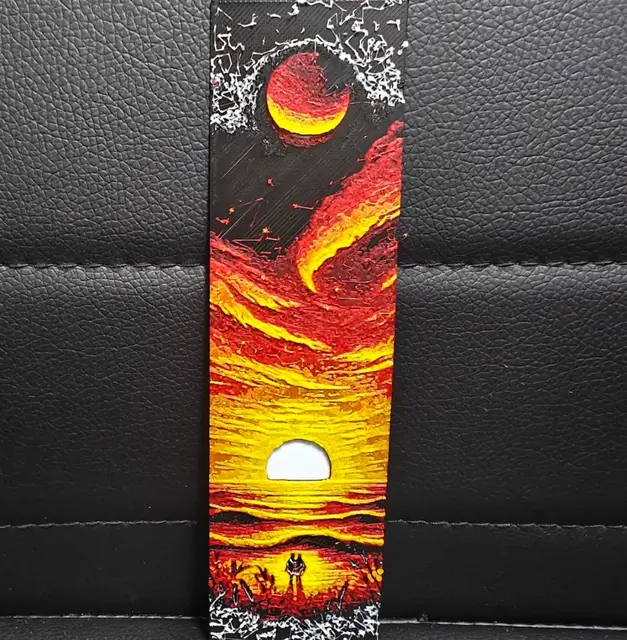 HueForge model: Sunset Love Bookmark by TheHueforgeLady