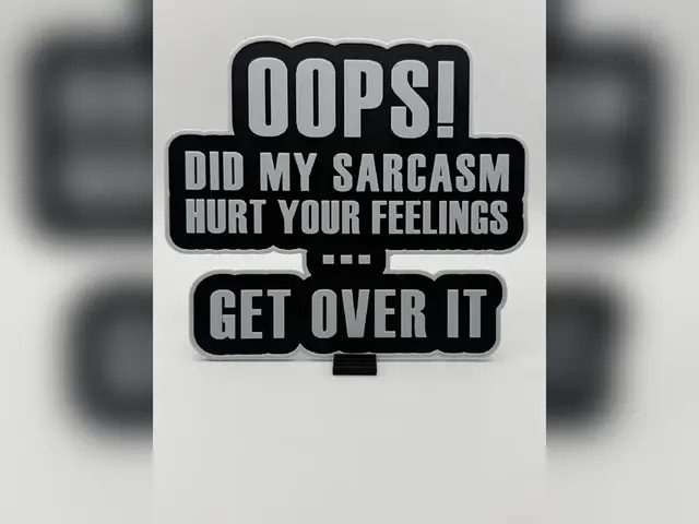 Oops! Sarcastic Sign HueForge Print