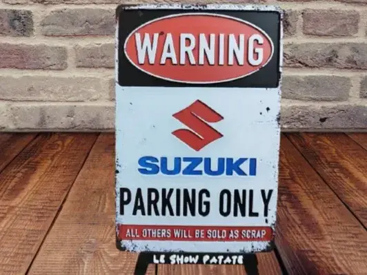 HueForge model: Vintage parking sign: Suzuki Hueforge by leshowpatate