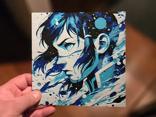 HueForge model: Graffiti Avatar Korra Hueforge by 3Ree Printing