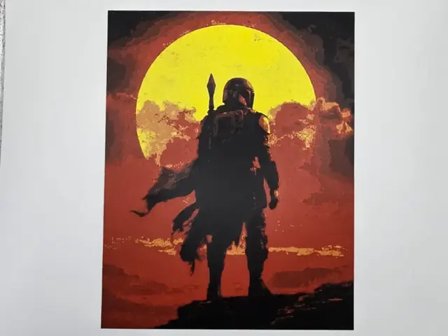 HueForge model: The Mandalorian Sunset by Kactus Fpv