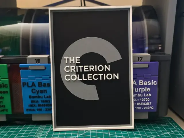 HueForge model: The Criterion Collection Poster - Hueforge Art by Lumpy3D
