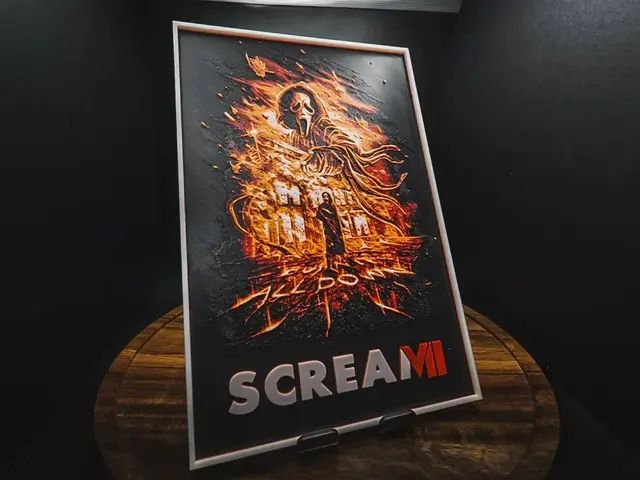 HueForge model: Scream 7 (Movie Poster - HueForge) by HugheCraft