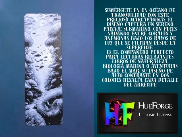 HueForge model: Bookmark Deep Ocean  v2 by FYTY112