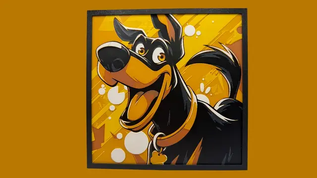 Happy Dog - Hueforge