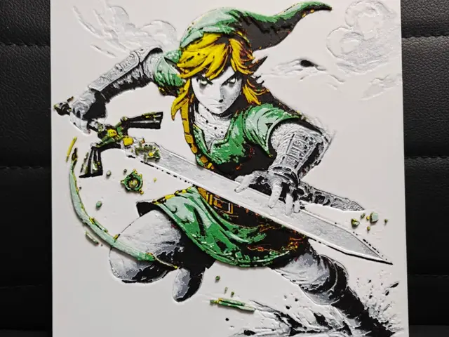 HueForge model: Link Zelda 1 AMS only by TheHueforgeLady