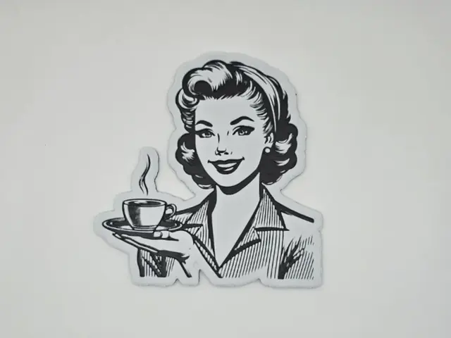 HueForge model: Vintage Woman Coffe by Kactus Fpv