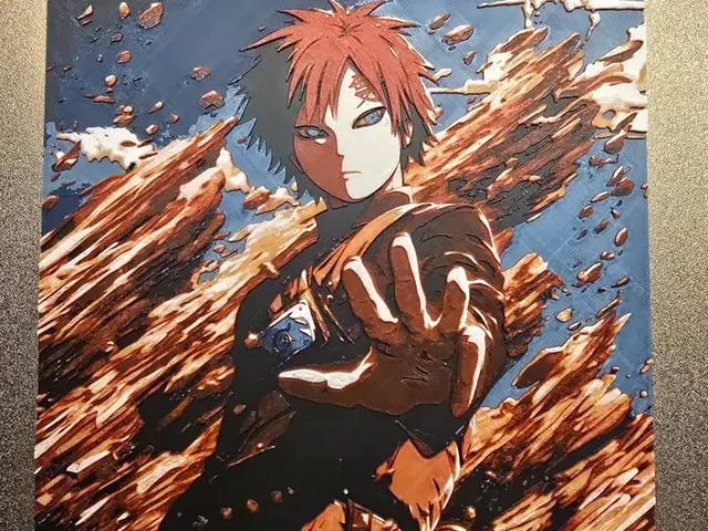 HueForge model: Naruto - Gahara by 3D-Mentiel