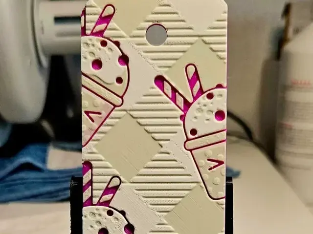 HueForge model: Milkshake bookmark by Mano's 3d_Art