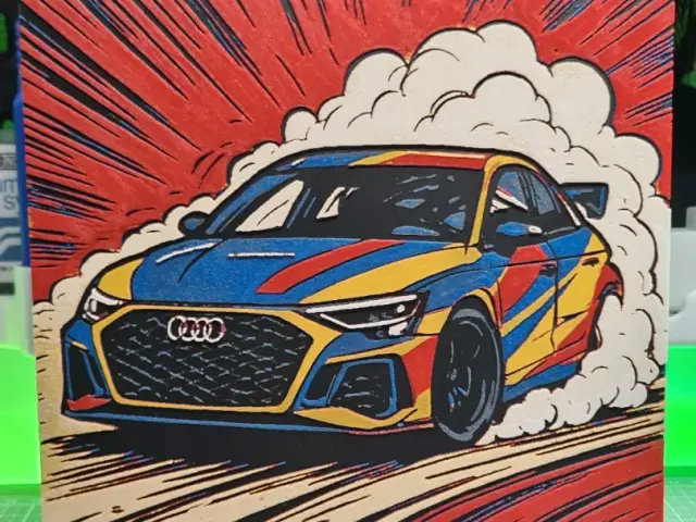 Audi Drift - 5 Colors - Hueforge 200x200