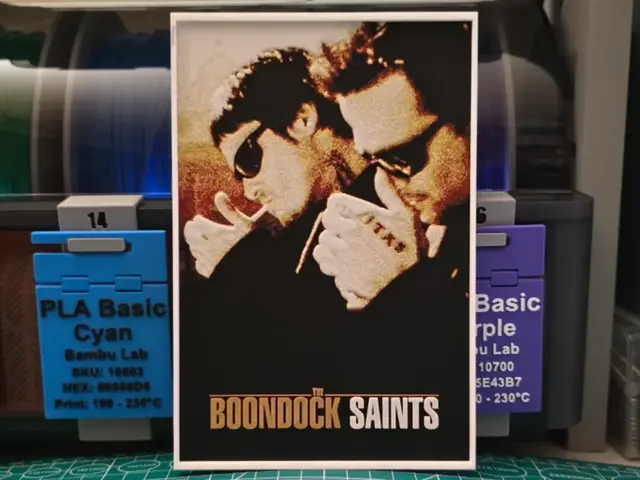 HueForge model: The Boondock Saints Movie Poster - Hueforge Art by Lumpy3D
