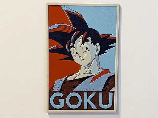 HueForge model: Goku Pop Art Huerforge by suaimondi