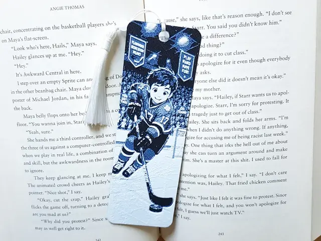 Bookmark, Hockey Player, Boy Athlete, Sports