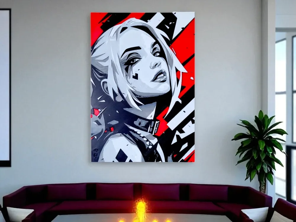 Hueforge Harley Quinn by Luckyfer HueForge model: Hueforge Harley Quinn by Luckyfer