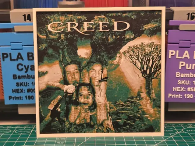 HueForge model: Creed "Weathered" Album - Hueforge Art by Lumpy3D