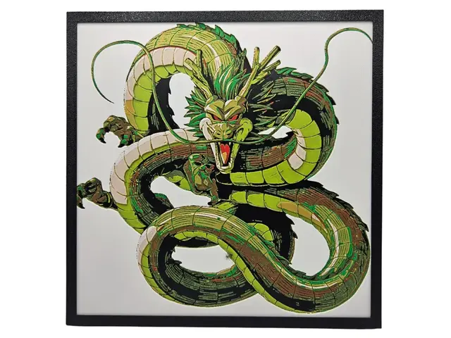 HueForge model: Shenron (Dragon Ball Z) by BusyKikiBee