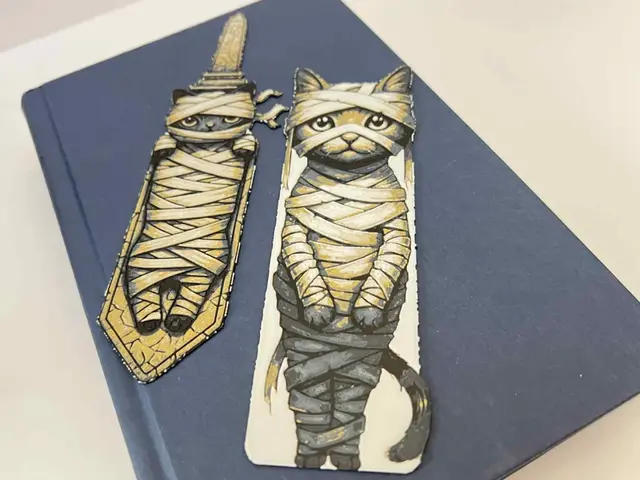 HueForge model: Mummy Cats - Bookmark Set by 3djd