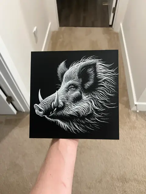 HueForge model: Boar Art Hueforge by RP47 Designs