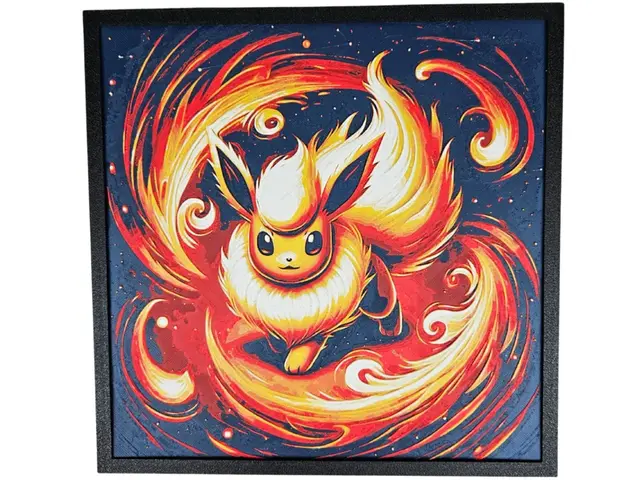 HueForge model: Flareon (Pokemon Hueforge) by BusyKikiBee