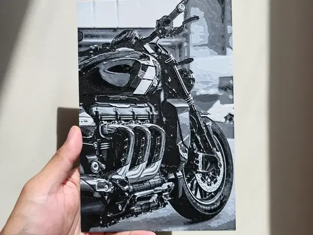 HueForge model: Triumph Rocket Hueforge by Loki