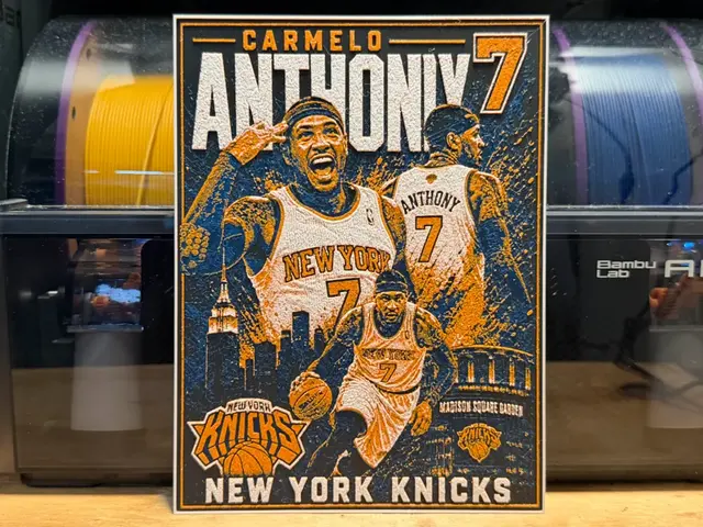 HueForge model: Carmelo Anthony Poster HueForge by liv_3d