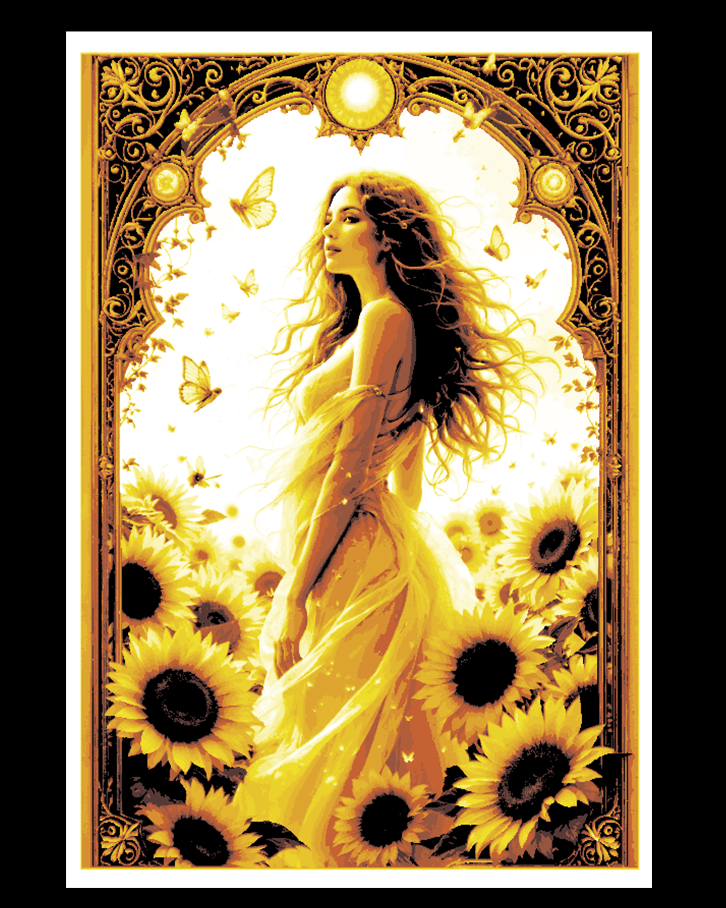 Summertime walk in the field of sunflowers - Beauty in Yellow - Hueforge art by BooneCo3d HueForge model: Summertime walk in the field of sunflowers - Beauty in Yellow - Hueforge art by BooneCo3d