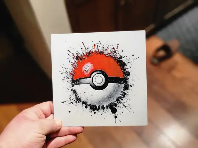 HueForge model: Graffiti Pokéball Hueforge by 3Ree Printing