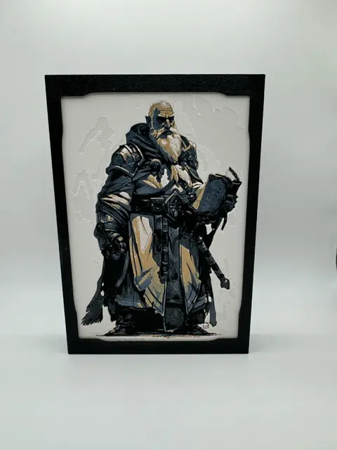 HueForge model: D&D Character Concepts - Cleric by Canadian Gamer