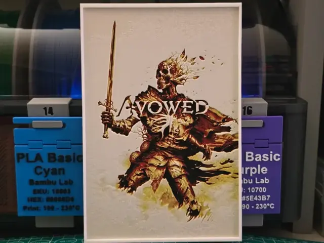 HueForge model: Avowed Poster - Hueforge Art by Lumpy3D