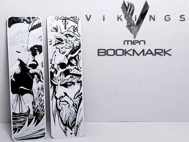 HueForge model: Vikings men Bookmark by Danz