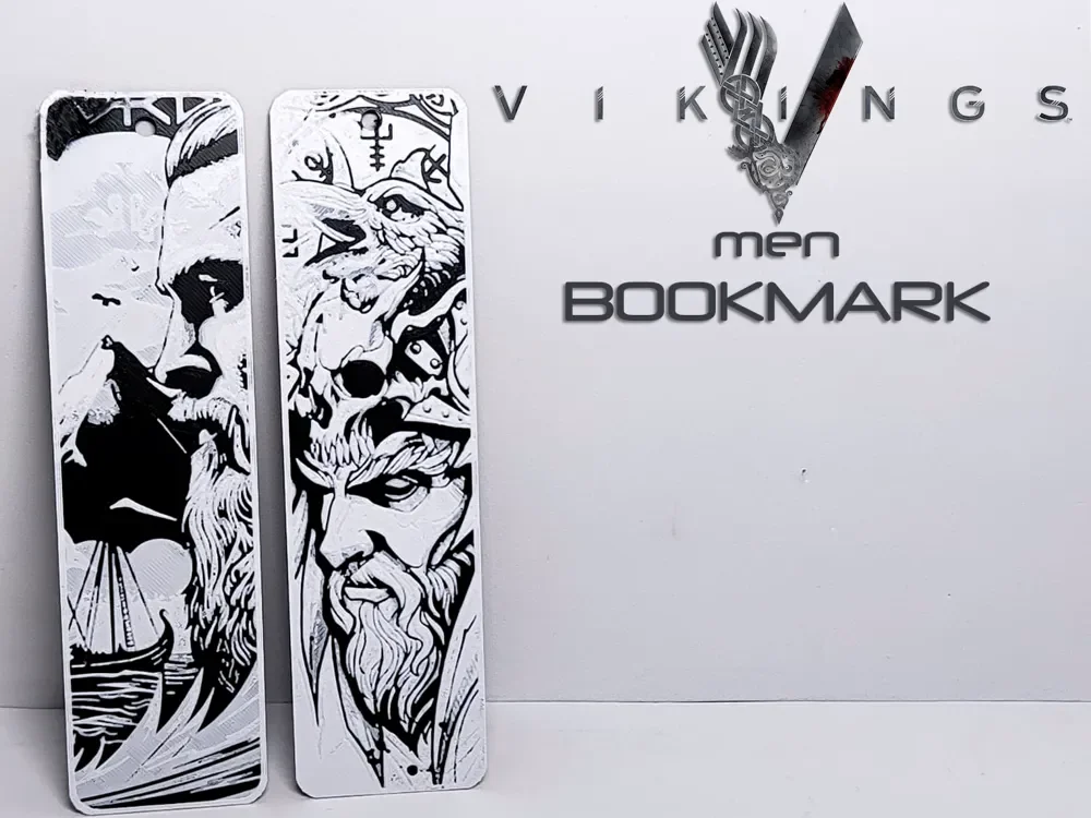 Vikings men Bookmark by Danz HueForge model: Vikings men Bookmark by Danz