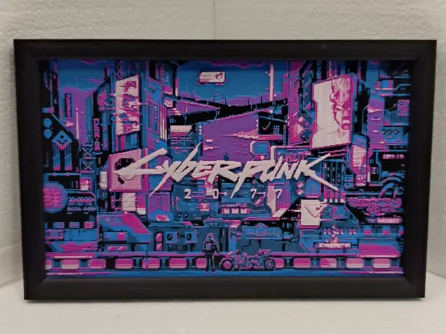 HueForge model: Cyberpunk 2077 City by Asgar3D