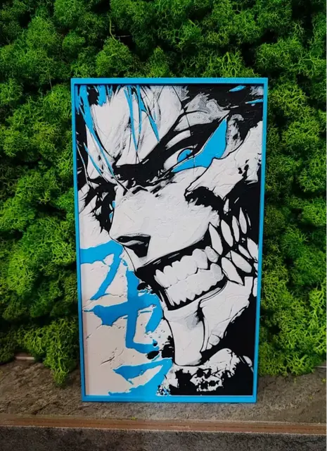 HueForge model: Grimmjow smile by Garuda3D
