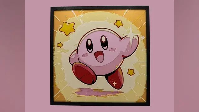 HueForge model: Kirby - Nintendo Hueforge by Canadian Gamer