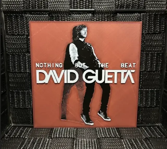 HueForge model: Hueforge Music Poster - David Guetta - by JoDau