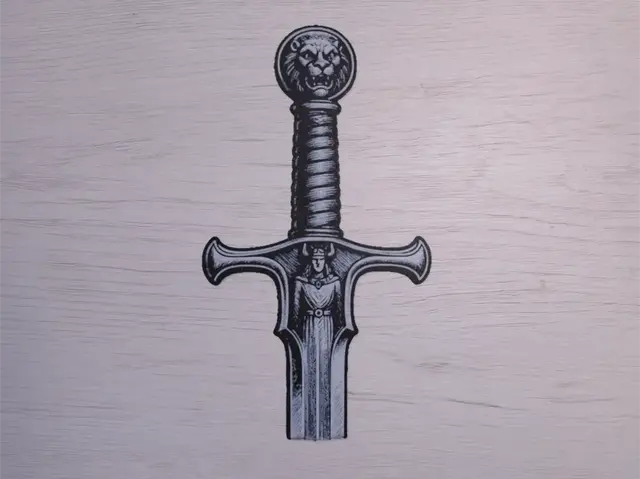HueForge model: Conan Sword Bookmark by Atrus Design