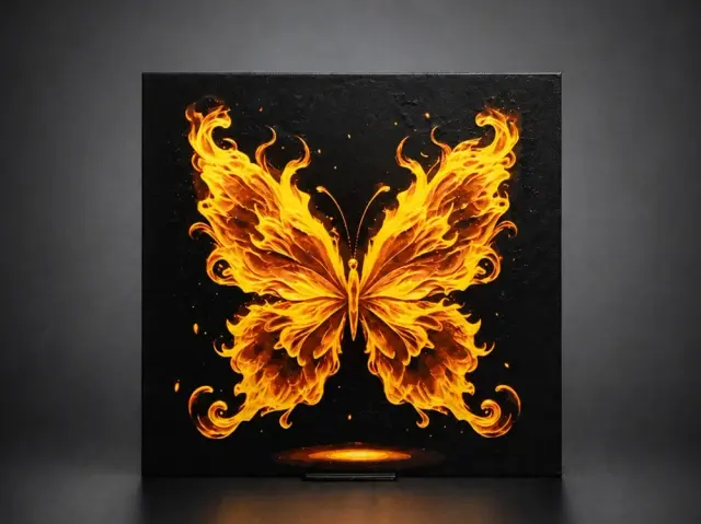 HueForge model: Eternal Flame - Butterfly of Light by Aleksandr
