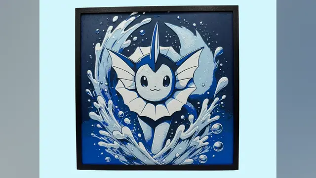 HueForge model: Vaporeon - Pokemon Hueforge by Canadian Gamer