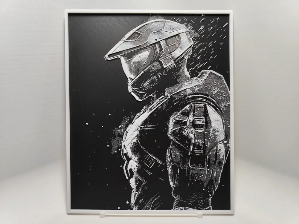 Master Chief - Hueforge by BeaN HueForge model: Master Chief - Hueforge by BeaN