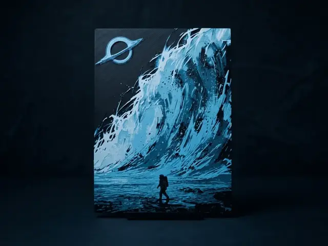 HueForge model: Interstellar Wave - Hueforge Wall Art by LED