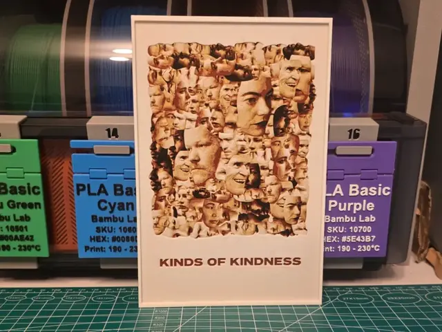 HueForge model: Kinds of Kindness Movie Poster - Hueforge Art by Lumpy3D