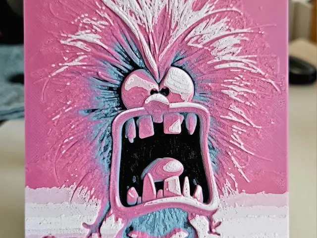HueForge model: Pink Fuzzy Monster by Mano's 3d_Art