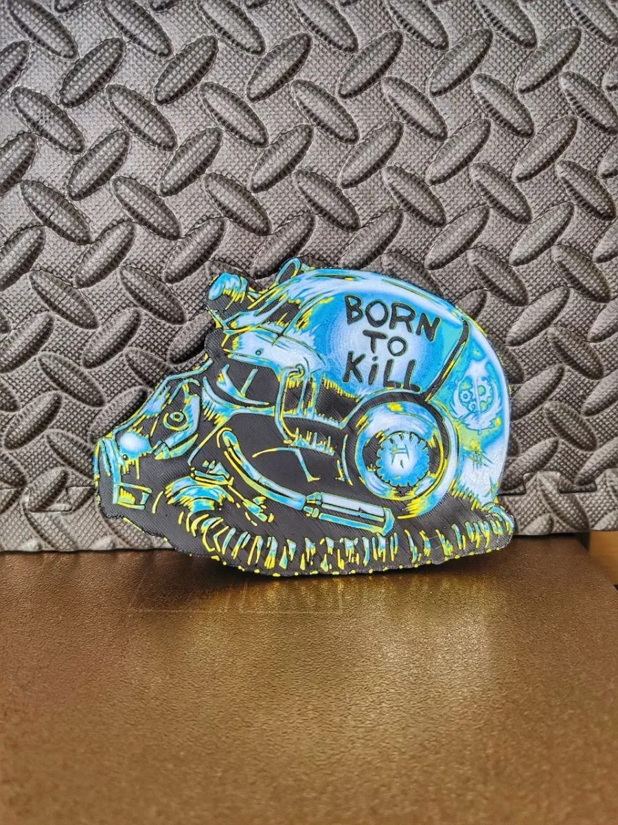 Fallout helmet hueforge by KO Additive Labo HueForge model: Fallout helmet hueforge by KO Additive Labo