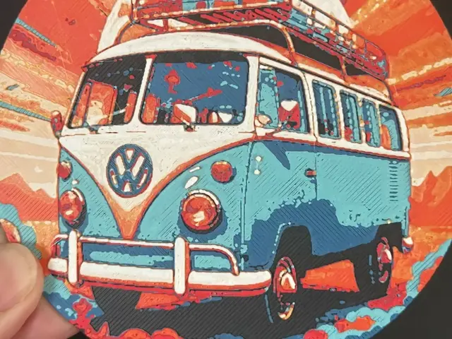 HueForge model: VW Westfalia vintage Hueforge by Cré'Art 3D